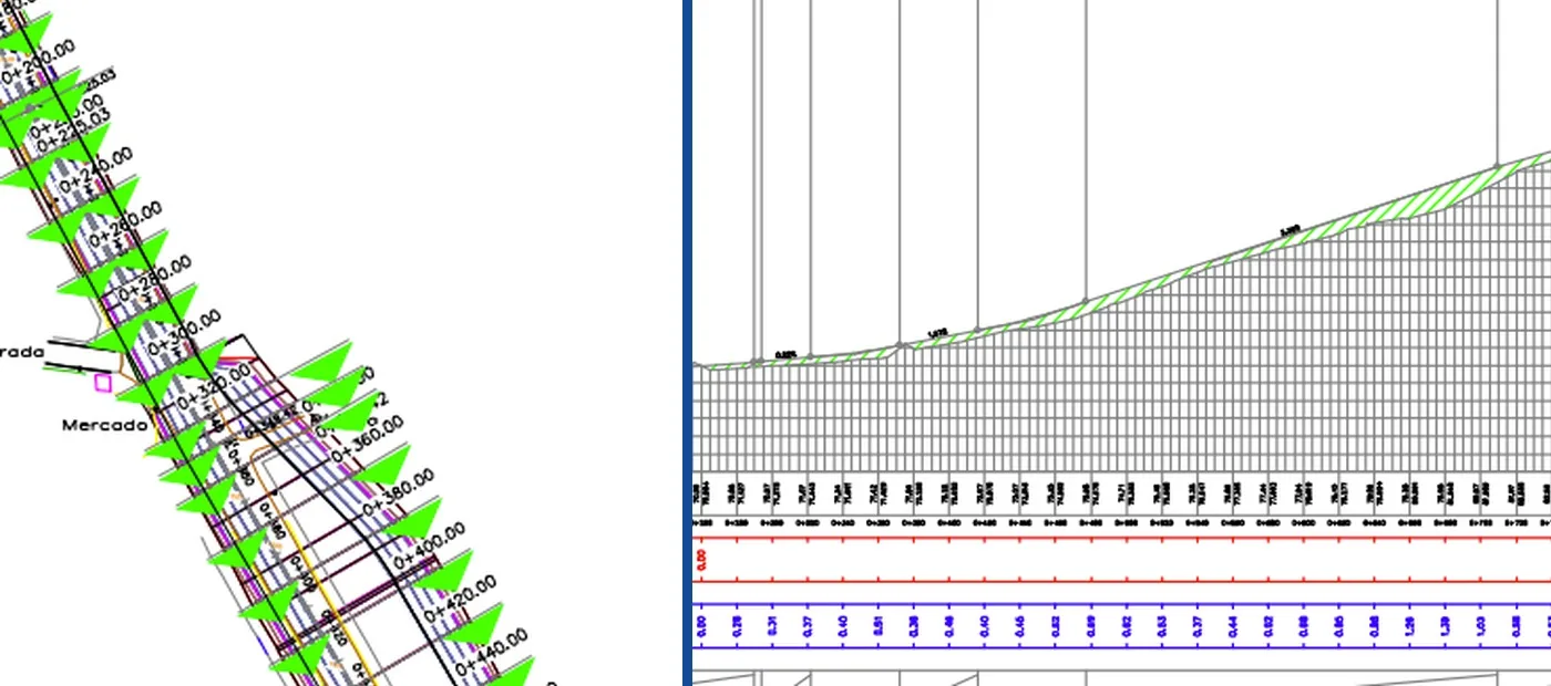 Estudo geométrico preliminar